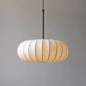 Suspension Design "Nuage Plissé" – Élégance Organique et Lumière Tamisée