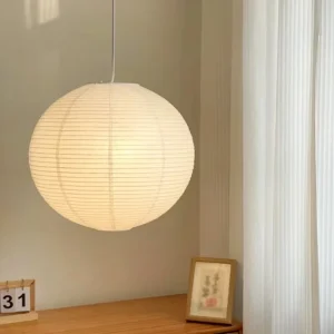 Abat-jour "Nébuleuse" – Suspension en Papier de Riz (40 cm)